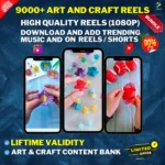 9000+ Arts and craft ReelsShorts Bundle pelupa store