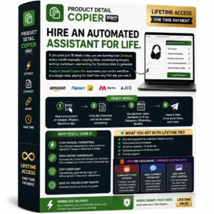 Product detail copier exxtension lifetime