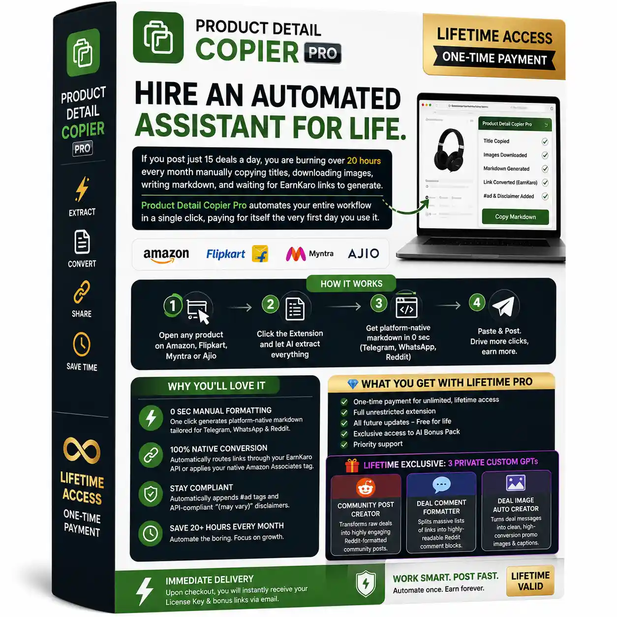 Product detail copier exxtension lifetime
